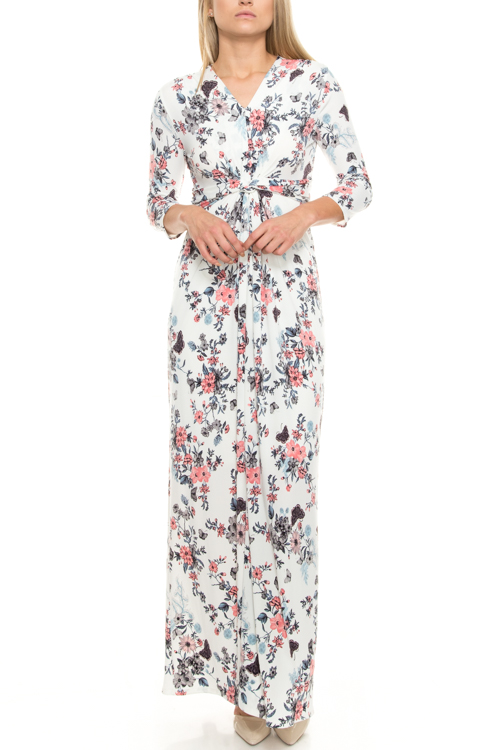 Long Sleeves Maxi Dress UJ2245