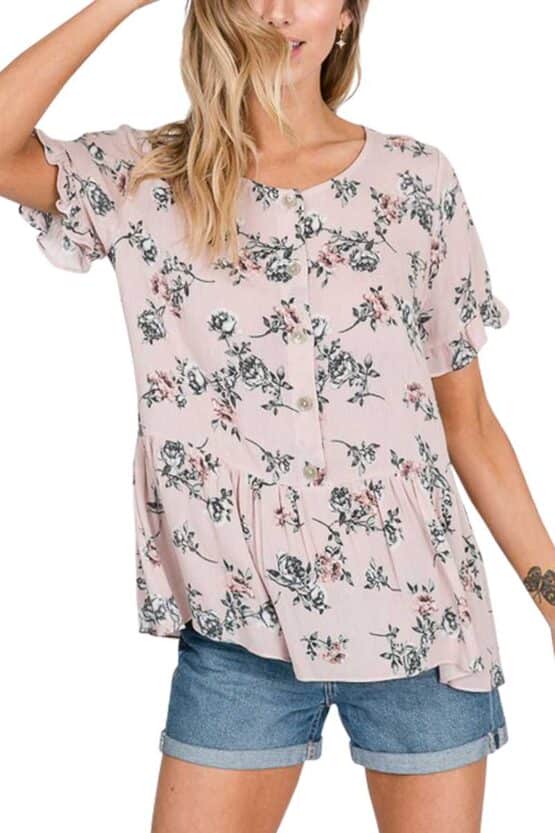 Ruffle Detail Top UJ1500